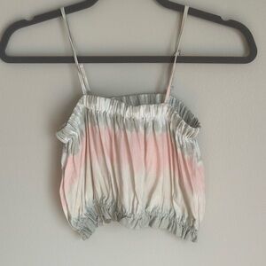 Vintage Havana Young Girls Tie Dye Top Pink Green Size XL 16 Crop